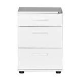 Noptiera KMD-530-BB-1 Home Collection® Trendline, 3 sertare, 40x57x39 cm - Alb | SKU: KMD-530-BB-1, KMD-530-OO-1, KMD-530-TT-1, KMD-530-SS-1
