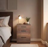 Noptiera KMD-530-BB-1 Home Collection® Trendline, 3 sertare, 40x57x39 cm - Nuc | SKU: KMD-530-OO-1