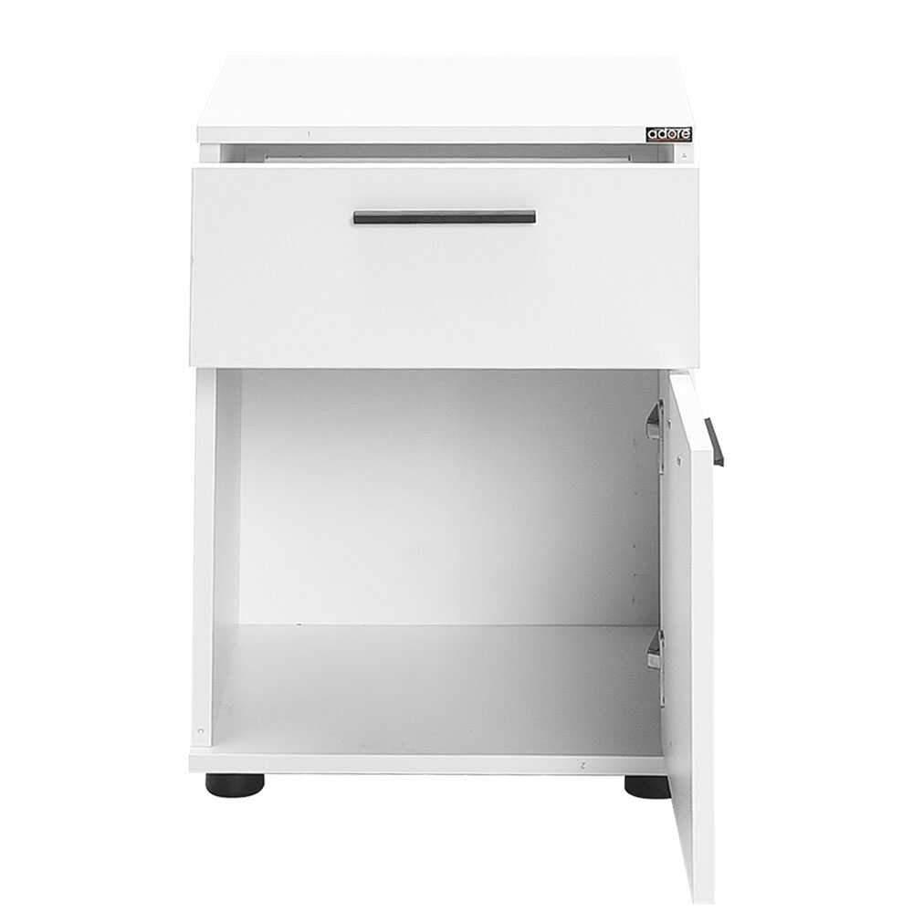 Noptiera KMD-611-BB-1 Home Collection® White, 2 sertare, Usa reversibila, Alb, 40x57x41 cm - Alb | SKU: KMD-611-BB-1, KMD-611-FF-1