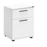 Noptiera KMD-611-BB-1 Home Collection® White, 2 sertare, Usa reversibila, Alb, 40x57x41 cm - Alb | SKU: KMD-611-BB-1, KMD-611-FF-1
