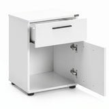Noptiera KMD-611-BB-1 Home Collection® White, 2 sertare, Usa reversibila, Alb, 40x57x41 cm - Alb | SKU: KMD-611-BB-1, KMD-611-FF-1