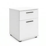 Noptiera KMD-611-BB-1 Home Collection® White, 2 sertare, Usa reversibila, Alb, 40x57x41 cm - Alb | SKU: KMD-611-BB-1, KMD-611-FF-1