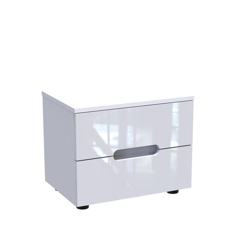 Noptiera Afina mdf Alb, lucios, 50x35x41 cm
