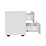 Noptiera Afina mdf Alb, lucios, 50x35x41 cm
