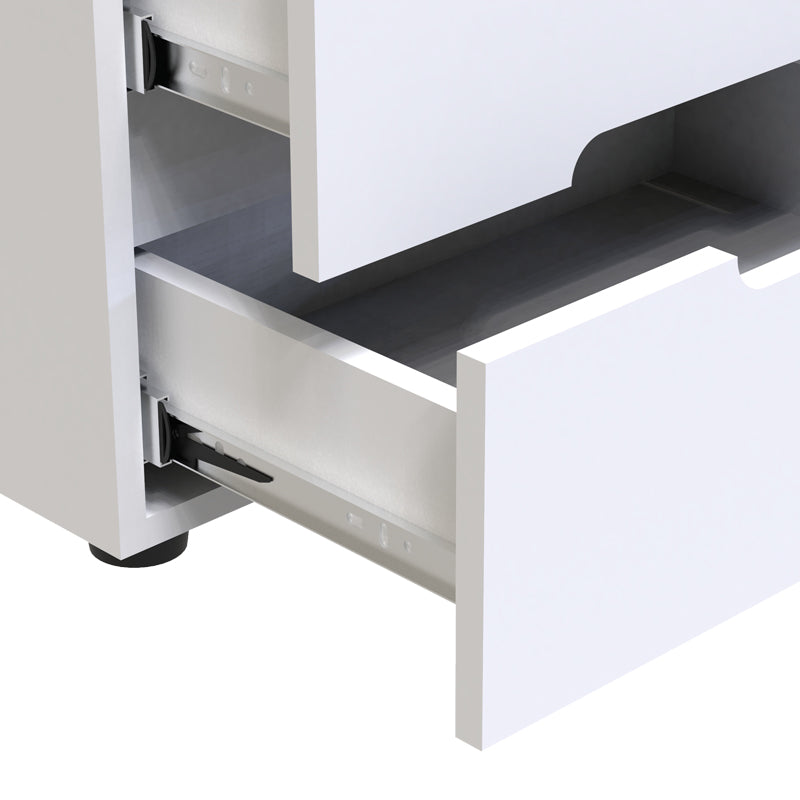 Noptiera Afina mdf Alb, lucios, 50x35x41 cm