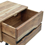 Noptiera cu functie de depozitare Imena, Lemn de Acacia, Natural, 45x35x56 cm