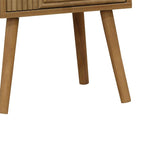 Noptiera Historic cu 2 sertare lemn, Natural, 38x32x54 cm