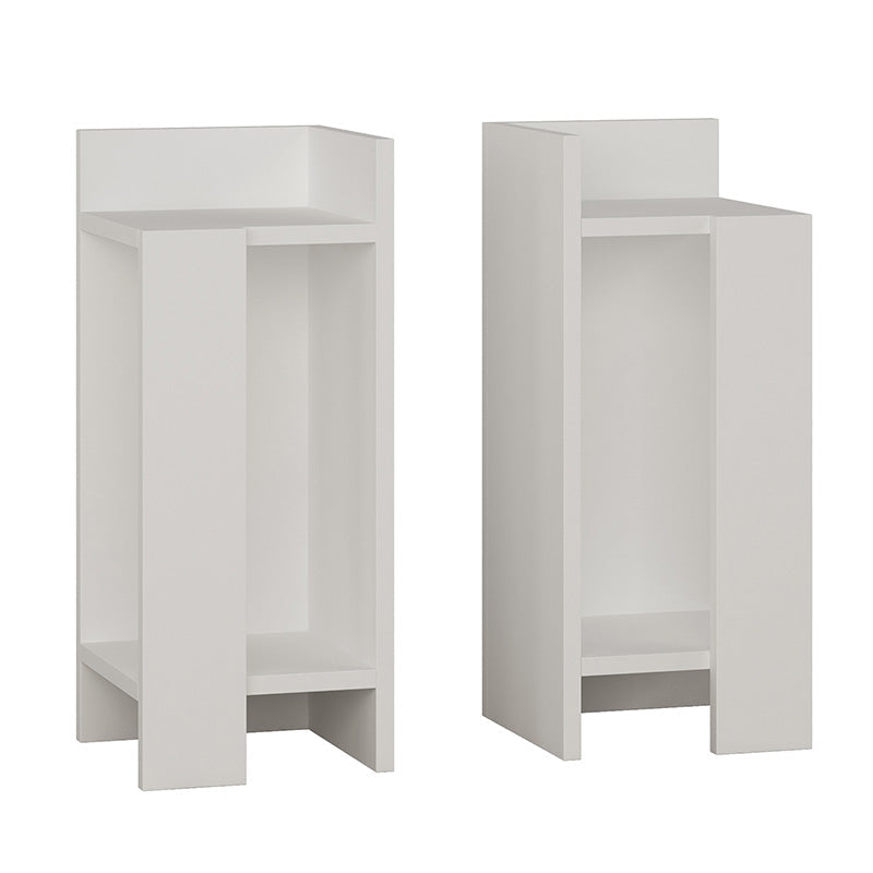 Noptiera Immerse set 2 bucati, 27x25x60 cm - Alb