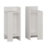 Noptiera Immerse set 2 bucati, 27x25x60 cm - Alb
