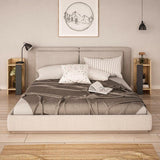 Noptiera Immerse set 2 bucati, 27x25x60 cm - Stejar