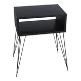 Noptiera Naida, 45x30x59 cm - Negru