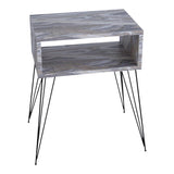 Noptiera Naida, 45x30x59 cm - Gri