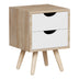 Noptiera Selma, Lemn de pin, 30x30x45 cm - 370-000024