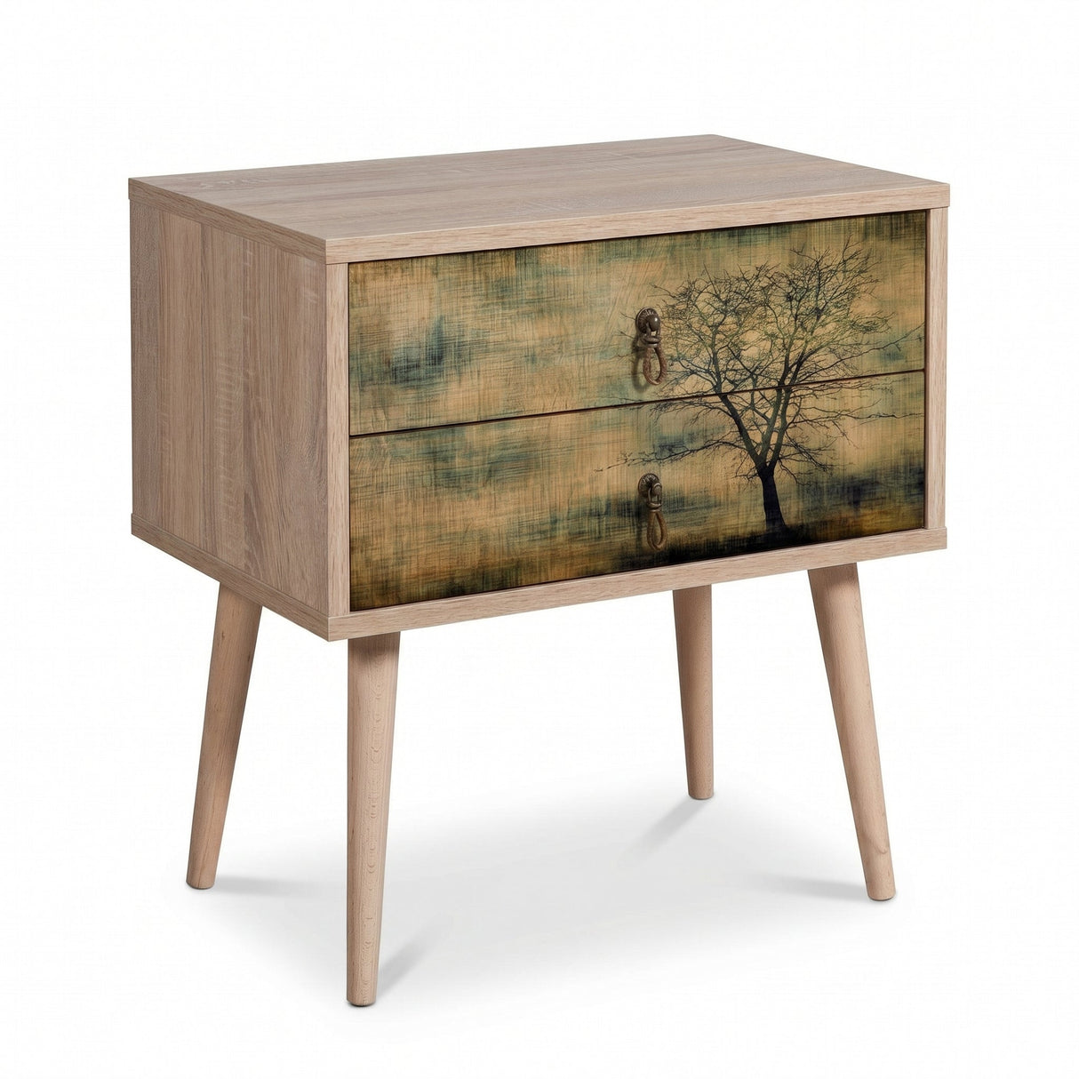 Noptiera Two - 13, Stejar Sonoma, 61x40x60 cm