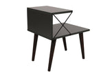Noptiera Vasi, Alb - Galben - Maro - Gri, 50x55x40 cm - Gri