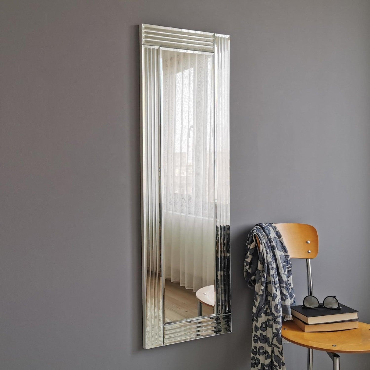 Oglindă A303D, Argint, Argintiu, 120x40 cm