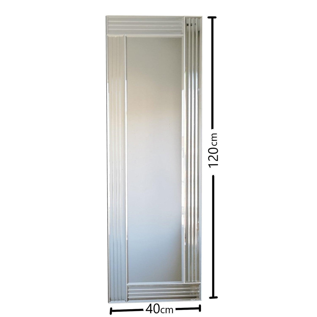 Oglindă A303D, Argint, Argintiu, 120x40 cm