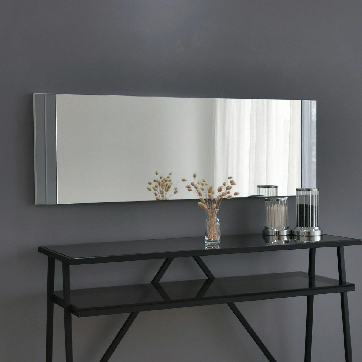 Oglindă A351, Alb, 40x120 cm
