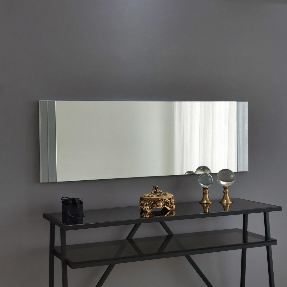 Oglindă A351, Alb, 3x40x120 cm