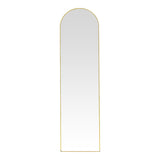 Oglinda aluminiu Plaza, Aluminiu, Auriu - Negru, 50x28x160 cm - Auriu