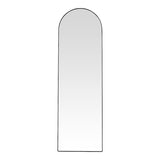 Oglinda aluminiu Plaza, Aluminiu, Auriu - Negru, 50x28x160 cm - Negru