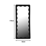 Oglinda Werdy, Lemn, 65x170 cm - Negru
