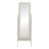 Oglinda cu suport Joliene, Alb, 55x50x160 cm