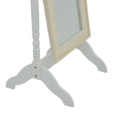 Oglinda cu suport Joliene, Alb, 55x50x160 cm