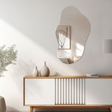 Oglinda de perete Irregular 2, Alb, 35x60 cm