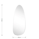 Oglinda de perete Irregular 3, Alb, 50x120 cm