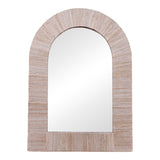 Oglinda de perete (lemn de bananier) Koin Boho, Natural, 78x78 cm