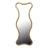 Oglinda decorativa Boulen, Lemn, auriu, 51x126 cm
