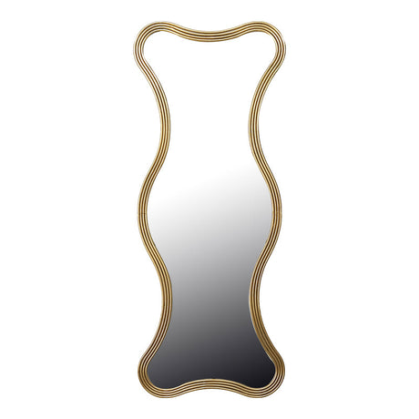 Oglinda decorativa Boulen, Lemn, auriu, 51x126 cm