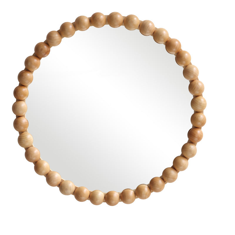Oglinda decorativa, Lemn, Natural - Negru, 60 cm, 60x5x60 cm - Oglinda decorativa, Lemn, Natural - Negru, 60 cm, 60x5x60 cm