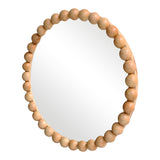 Oglinda decorativa, Lemn, Natural - Negru, 60 cm, 60x5x60 cm - Natur