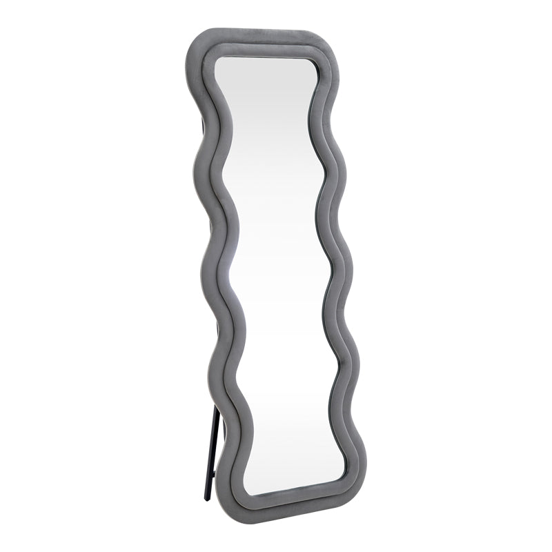 Oglinda decorativa Kerly, Bej - Gri, 60x33x160 cm - Oglinda decorativa Kerly, Bej - Gri, 60x33x160 cm - 384-000018