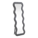 Oglinda decorativa Kerly, Bej - Gri, 60x33x160 cm - Oglinda decorativa Kerly, Bej - Gri, 60x33x160 cm - 384-000018