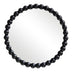 Oglinda decorativa, Lemn, Natural - Negru, 60 cm, 60x5x60 cm - 233-000040
