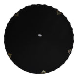 Oglinda decorativa, Lemn, Natural - Negru, 60 cm, 60x5x60 cm - Negru