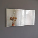 Oglinda decorativa Logon, Argint, Argintiu, 130x62 cm
