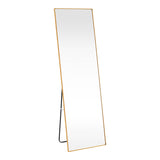 Oglinda decorativa Moira, Negru - Auriu, 50x28x160 cm - Auriu