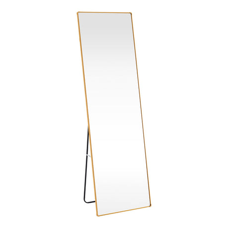 Oglinda decorativa Moira, Negru - Auriu, 50x28x160 cm