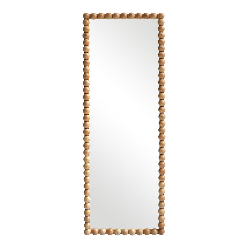 Oglinda din lemn cu finisaj Ledalo, Lemn, Natural - Negru, 45x130 cm - Natur