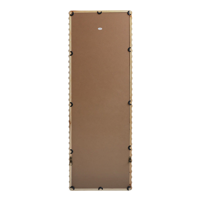 Oglinda din lemn cu finisaj Ledalo, Lemn, Natural - Negru, 45x130 cm - Natur