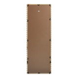 Oglinda din lemn cu finisaj Ledalo, Lemn, Natural - Negru, 45x130 cm - Natur