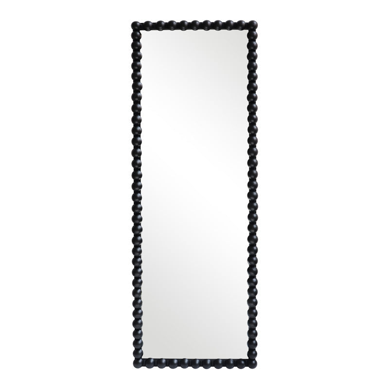 Oglinda din lemn cu finisaj Ledalo, Lemn, Natural - Negru, 45x130 cm - Oglinda din lemn cu finisaj Ledalo, Lemn, Natural - Negru, 45x130 cm
