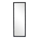 Oglinda din lemn cu finisaj Ledalo, Lemn, Natural - Negru, 45x130 cm - Oglinda din lemn cu finisaj Ledalo, Lemn, Natural - Negru, 45x130 cm