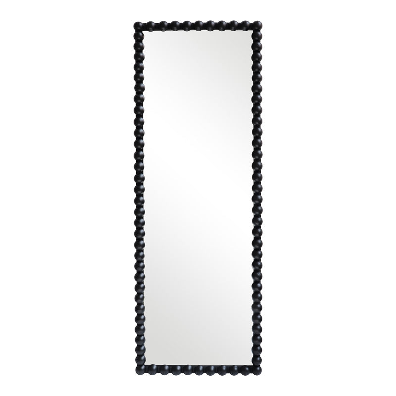 Oglinda din lemn cu finisaj Ledalo, Lemn, Natural - Negru, 45x130 cm