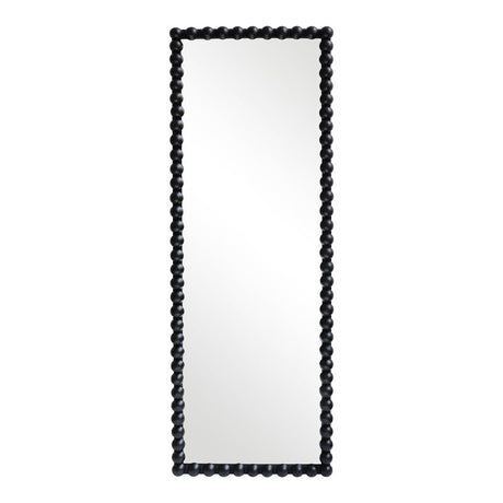 Oglinda din lemn cu finisaj Ledalo, Lemn, Natural - Negru, 45x130 cm