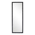 Oglinda din lemn cu finisaj Ledalo, Lemn, Natural - Negru, 45x130 cm
